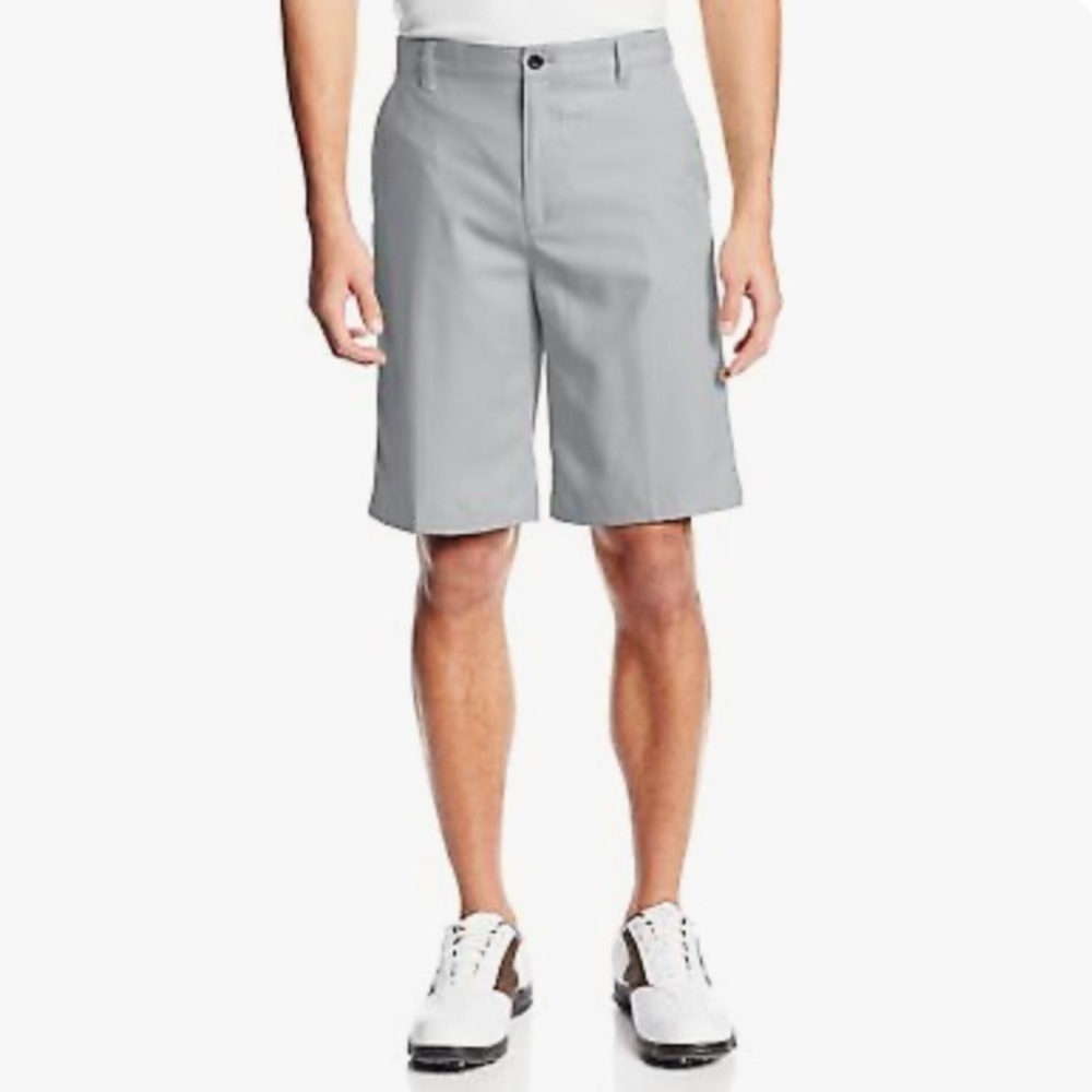 IZOD NWT Sz 40 Mens 9.5” Straight Fit Flex Point Stretch Golf Shorts Light Gray